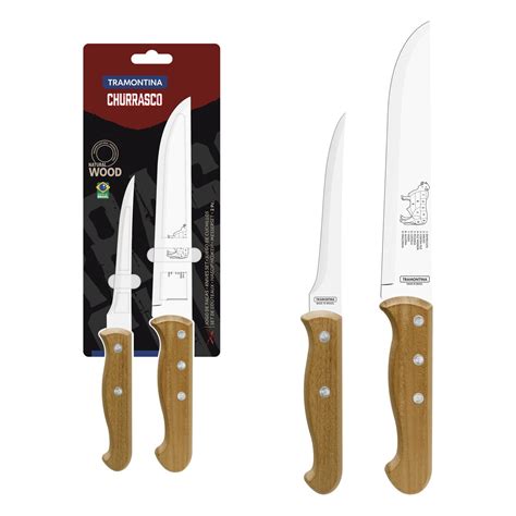 Tramontina Churrasco 2 Piece Knife Set With Stainless Steel Blades And