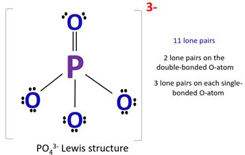 PO43- lewis structure, molecular geometry, hybridization, and bond angle