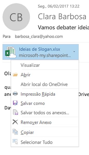 Abrir E Salvar Anexos Outlook