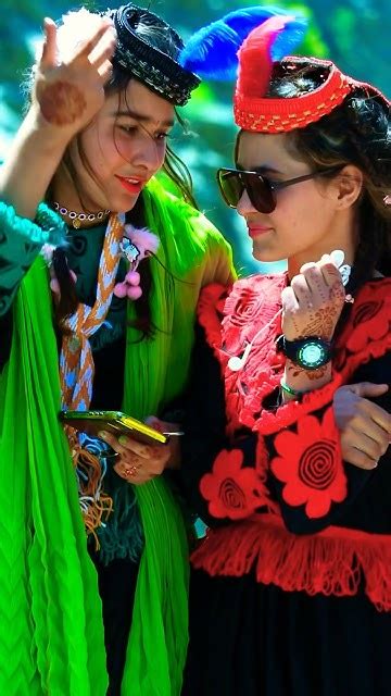 Kalash Girls During Zoshi Festival Chilim Joshi Festival Kalash Valley Kalash Culture In