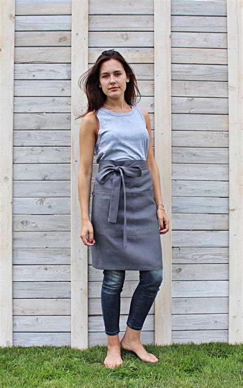 Buy Cafe Apron Linen Half Apron Mens And Womens Online In India