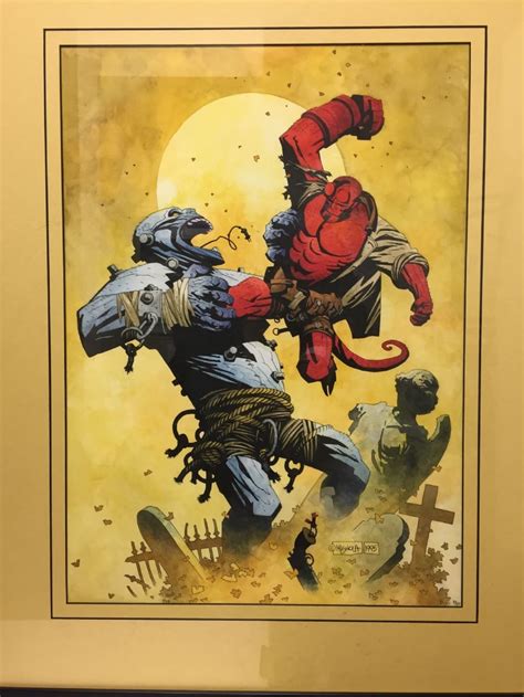 Mike Mignola The Art Of Hellboy Cover In J L S Mike Mignola Comic Art