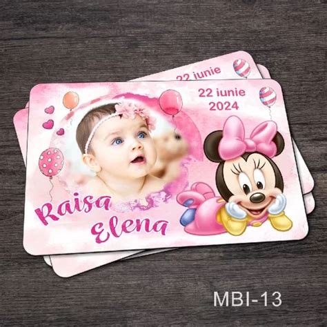 Marturii Botez Ieftine Magneti Minnie Mouse Mbi Marturii Botez