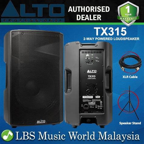 Alto Professional Tx W Inch Active Powered Speaker With Stand