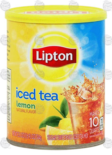 Groceries Product Infomation For Lipton Sugar Sweetened Iced Tea Mix Lemon Flavor