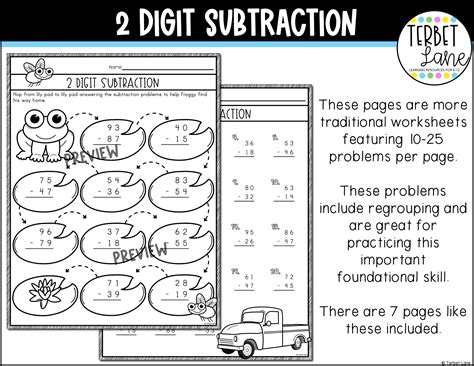 2 Digit Subtraction With And Without Regrouping Math Worksheets Worksheets Library