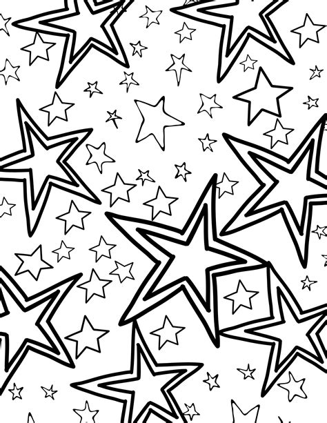 Wish Upon A Star With These Free Printable Star Coloring Page Coloring Home