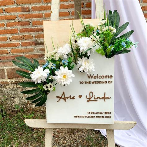 Jual Akrilik Wedding Sign Welcome Sign Akrilik Sign Papan Ucapan