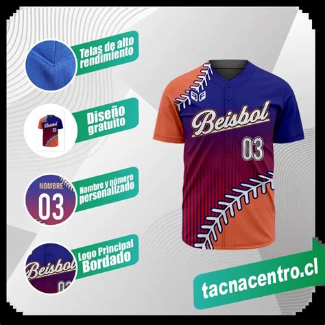 Camisetas de Beisbol Personalizadas Diseño Gratis Tacna Centro