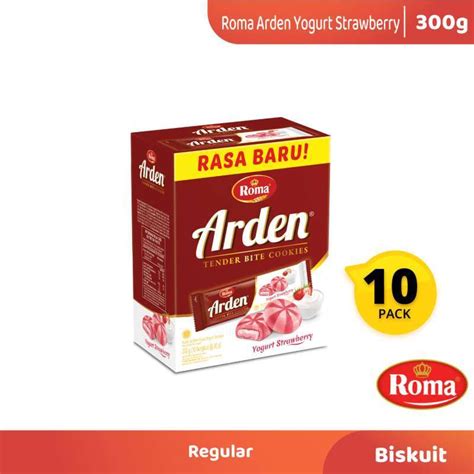 Jual Roma Arden Biskuit Yogurt Strawberry 10 Pcs Box Shopee Indonesia