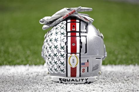 College football helmet stickers on Ohio State helmets, explained