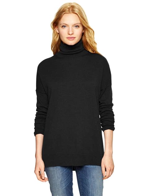 Gap Eversoft Turtleneck Sweater In Black True Black Lyst