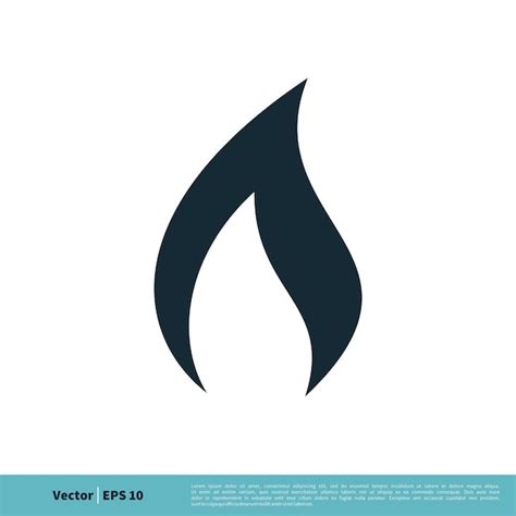 Fuego llama swoosh icono vector logo plantilla ilustración diseño