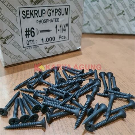 Jual Skrup Gypsum X Cm Bj Sekrup Gipsum Hitam