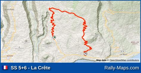 Ss La Cr Te Stage Map Tour Auto Rallye National De La R Union