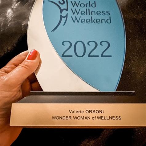 2022 World Wellness Weekend Award Wonder Woman Of Wellness Valerie