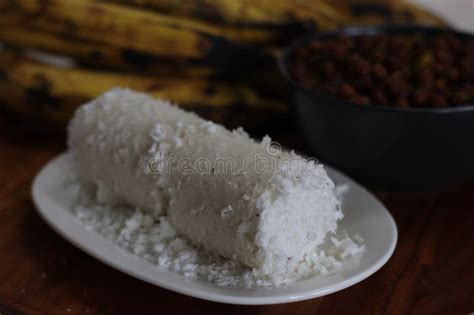 Puttu Served With Kadala Curry Steamed Rice Cake Made Of Rice Flour