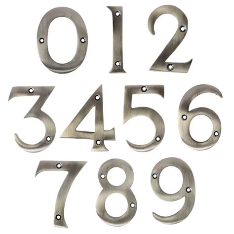 Inch Brass Mailbox Numbers Etsy