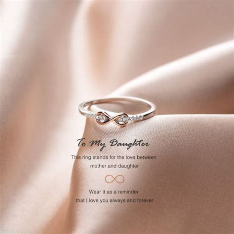 Mother And Daughter Infinity Knot Ring Forever Linked Together Ring Sterling Silver Ring Women