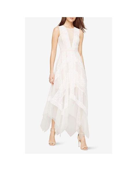 Bcbgmaxazria Bcbg Andi Lace Dress In White Lyst