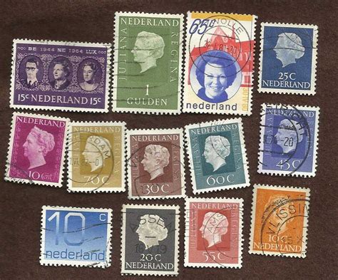 Netherlands Collection Of 13 USED Stamps For Sale