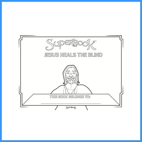 Superbook Jesus Heals The Blind Coloring Book Shopee Philippines