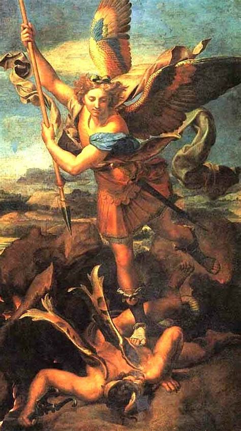 Victory Of St Michael By Raphael Th Century Renaissance Artists