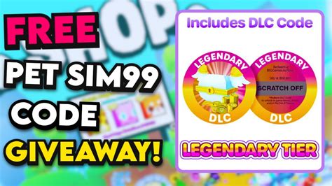 🔴live Free Merch Code Pet Sim 99 Dlc Youtube