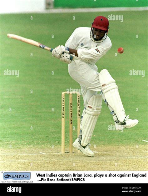 West Indies captain Brian Lara batting Stock Photo - Alamy