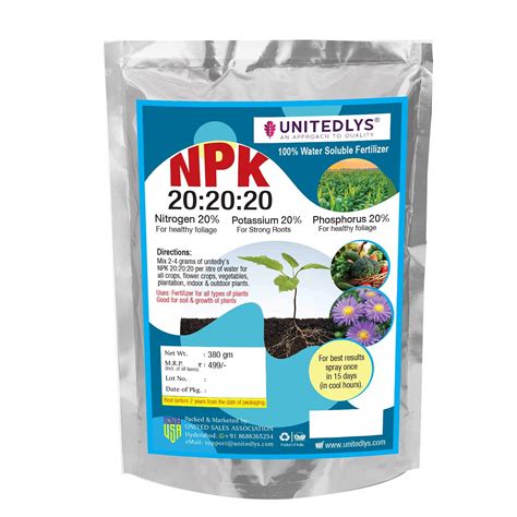 Unitedlys® Npk 20 20 20 Fertilizers For Plants Home Garden Complete