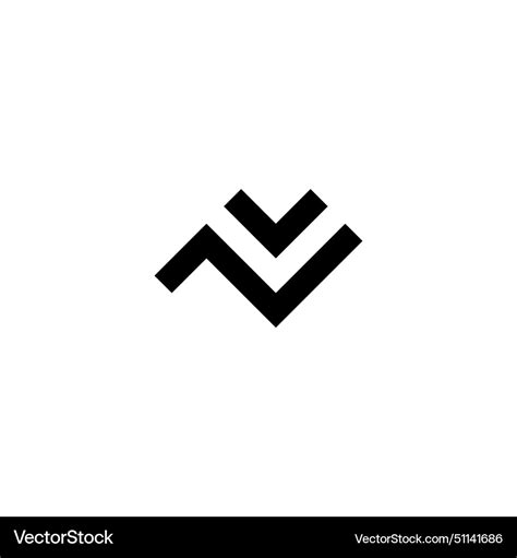 letter    square simple logo symbol vector image