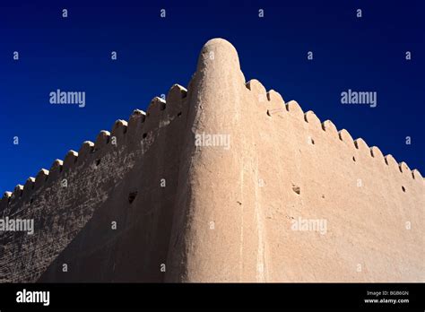 Old City Walls Khiva Uzbekistan Stock Photo Alamy