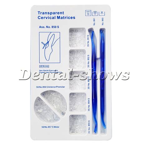 Dental Transparent Cervical Matrices Composite Gingival Retractor Clear