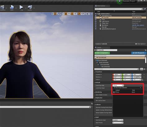 Tutorial Using Live Link To Record MetaHuman Facial Animation In