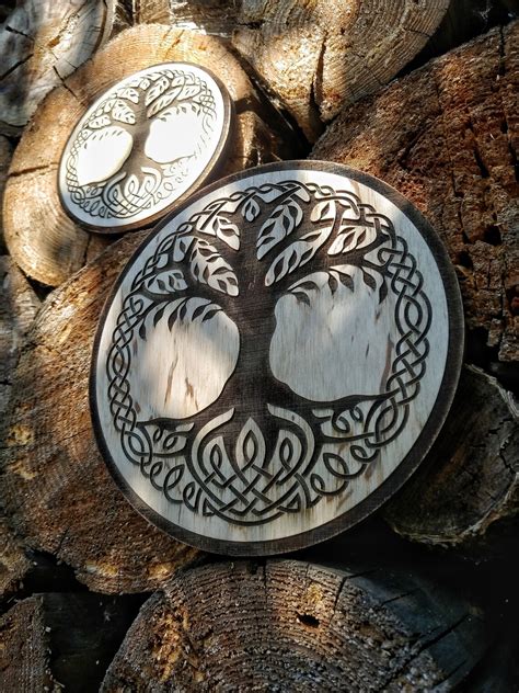 Tree of Life Wood Carving Celtic Tree of Life Wood Art | Etsy