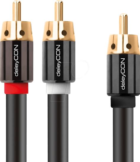 DeleyCON Cinch RCA Y Kabel 5m Ab 8 00 Preisvergleich Bei Idealo De