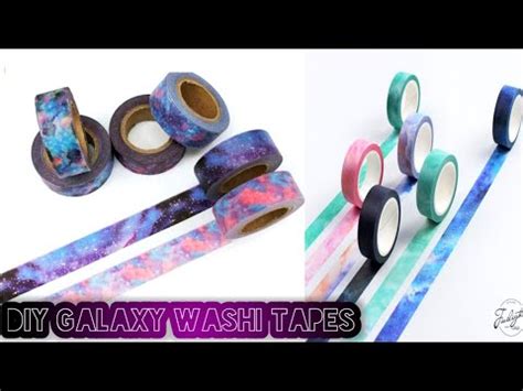 Easy Diy Galaxy Washi Tapes Set At Home How To Make Washi Tapes