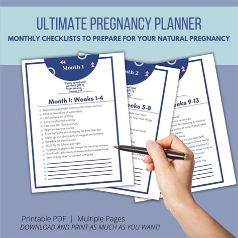 Prenatal Checklist Etsy