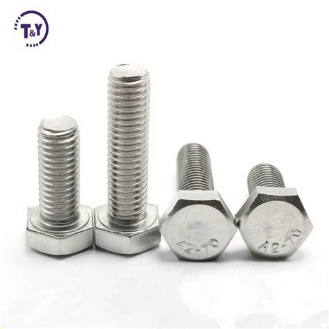 Din A Ab Calidad Iso Tornillo Hexagonal Pernos De Acero