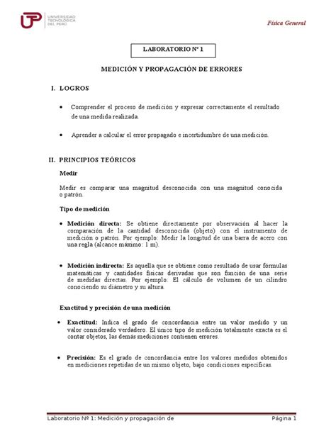 539527658 Lab No 1 Medicion Y Propagacion De Errores Pdf