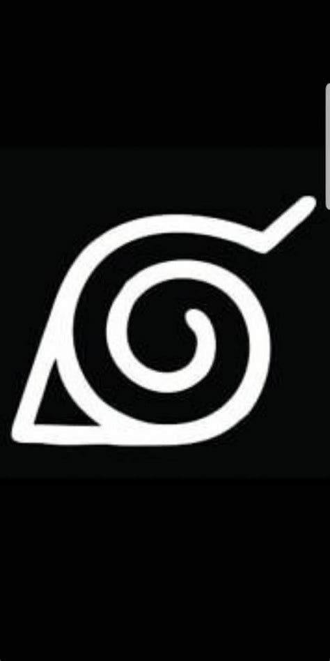 Hidden Leaf Village Symbol With Line Parismumu