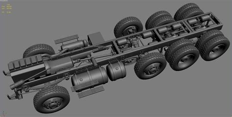 Modèle 3d De Ensemble Complet De Châssis De Camion Turbosquid 636137