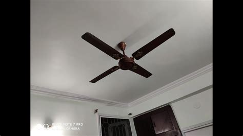 1990 S CROMPTON GREAVES DEC AIR 4 BLADE 48 BROWN CEILING FAN YouTube