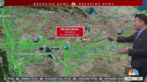 Fatal Crash Involving Motorcyclist Blocks Westbound I 580 In Livermore