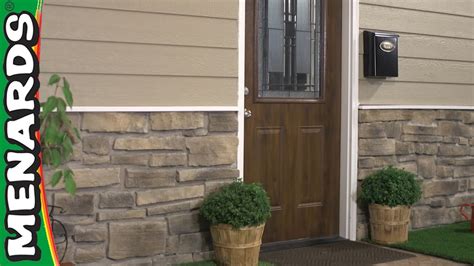 How To Install Stone Veneer Siding - Menards | Doovi