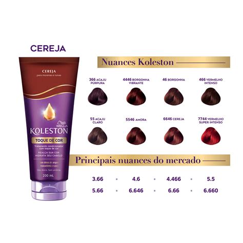 Koleston Teste De Cor - Condicionador Koleston Toque de Cor Cereja 200ml - Drogarias Pacheco