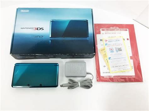 【やや傷や汚れあり】【1円】ニンテンドー3ds 本体 アクアブルー 任天堂 Ctr 001 初期化動作確認済 3ds 箱あり 1a2000