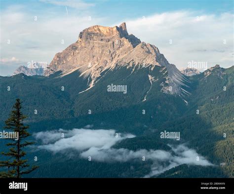 Mountain Range Monte Pelmo Dolomites Belluno Italy Stock Photo Alamy