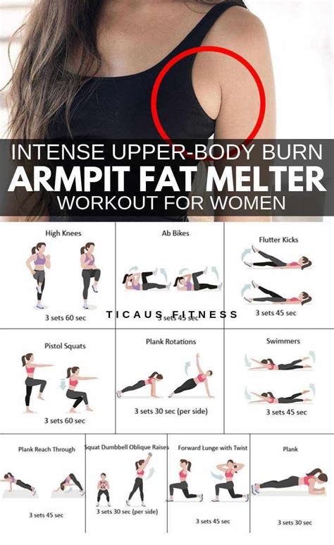 How To Get Rid Of Armpit Fat With These 5 Exercises Workout Armpit