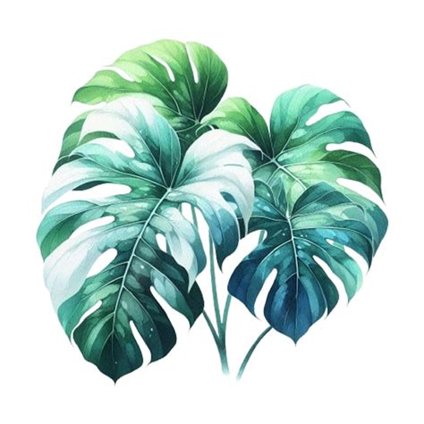 Premium Psd Tropical Monstera Leaf Psd